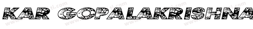 Kar Gopalakrishna字体转换